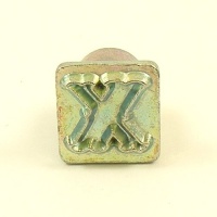 HALF PRICE 12mm Decorative Letter X Embossing Stamp
